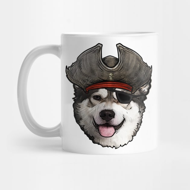 Alaskan Malamute Pirate by whyitsme